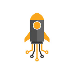 Rocket Digital Logo Icon Design