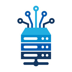 Server Digital Logo Icon Design