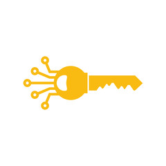 Key Digital Logo Icon Design
