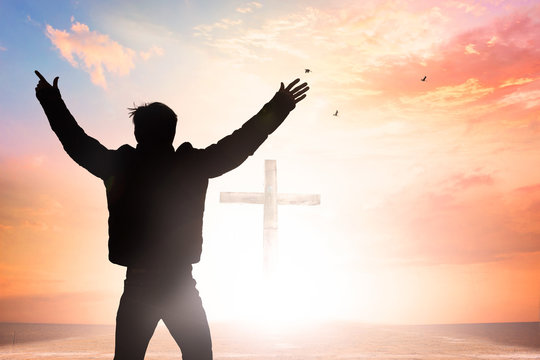 Good Friday concept: illustration of Jesus Christ crucifixion on Good Friday - Powered by Adobe