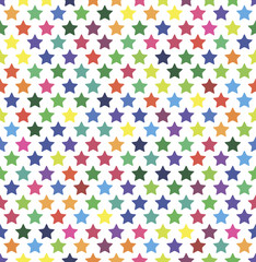 Color stars seamless pattern.