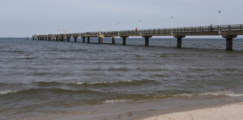 Fototapeta premium Insel Usedom, Seebrücke Ahlbeck