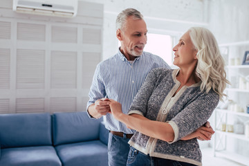 Senior couple at home