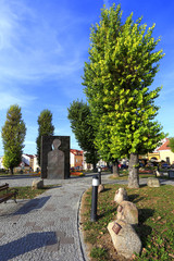 Historical Old Town quarter of Rzeszow, Poland - Cichociemnych park and square - obrazy, fototapety, plakaty