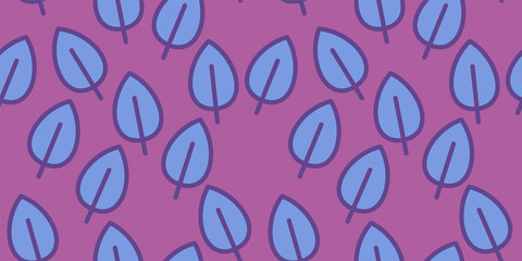Leaves Pattern. Endless Background. Seamless