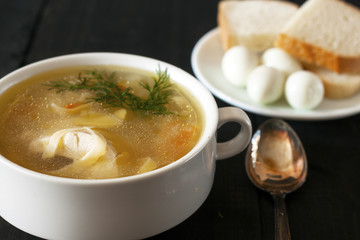 soup with homemade noodles