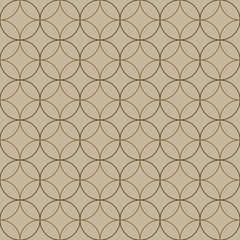 Fototapeta premium Round above round geometric pattern. Geometric and modern pattern for brand who has mature style. The art vector graphic can be repeated. Mix of circle elements give a contrast and modern look