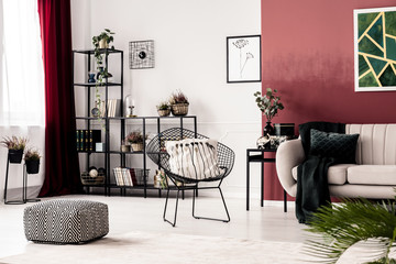 Armchair in living room