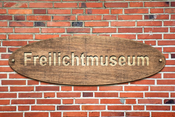 Schild 240 - Freilichtmuseum - obrazy, fototapety, plakaty