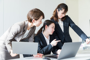 Group of businesswoman in the office.