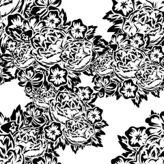 seamless monochrome pattern