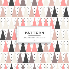 Scandinavian floral seamless pattern