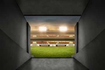 Fototapeta premium Soccer stadium entrance