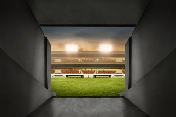 Abwaschbare Fototapete Fußball Eingang zum Fußballstadion