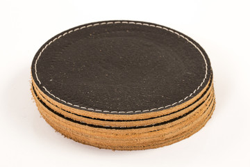 leather coasters