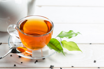 morning tea on the table