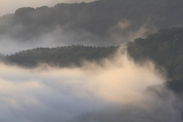 Obraz premium 山の夜明け（鳥海山からの眺望） Dawn of the mountain (view from Mt.Chokai)