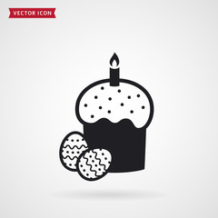 Easter cake icon.