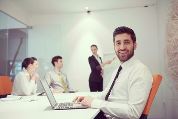 young business man at meeting