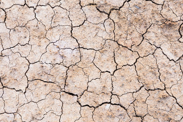 Brown dry soil or cracked ground texture background.