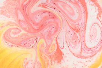 abstract background with pink and orange paint