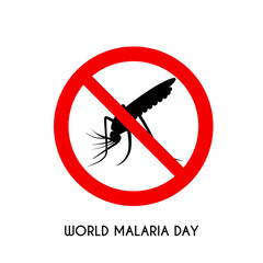 world malaria day, vector illustration,flat design