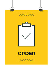 order clipboard icon