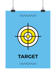 target vector thin line icon
