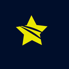 shooting star logo icon