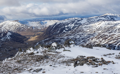 Looking into Gleann Beag and Glen Shee