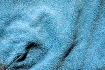 Blue color textile texture.