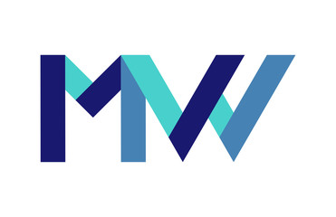 MW Ribbon Letter Logo