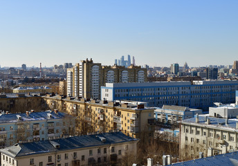 Fototapeta na wymiar Southern Administrative District of Moscow, Russia.