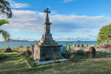 Fototapeta na wymiar Cap Malheureux Cemetery