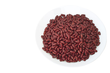 red kidney beans on the plate