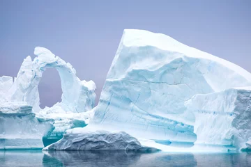 Stickers pour porte Antarctique Formation de glace en Antarctique. Juste au-delà du détroit de Gerlache se trouve ce jardin de glace