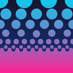 Bright gradient background Neon futuristic background with gradient geometric shapes on dark blue background Trendy neon vector illustration for posters, banners, flyers