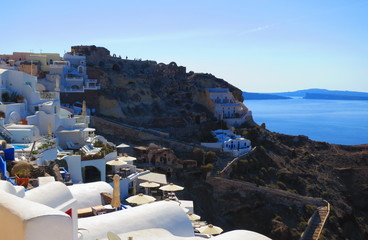 Caldera View in Santorini, Greece