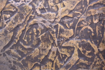 Copper Metal Relief Background Texture