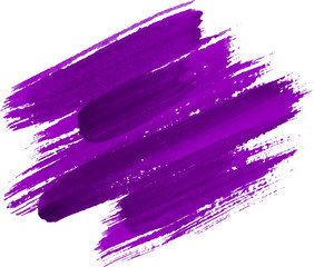 Purple watercolor texture paint stain shining brush stroke