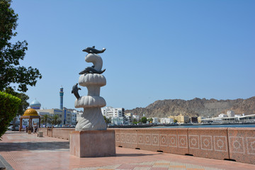 Fototapeta na wymiar Corniche di Muscat