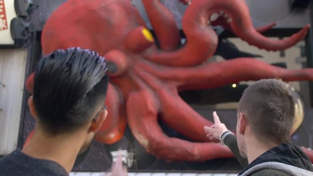 International men on holiay in Japan, enjoying the sites.