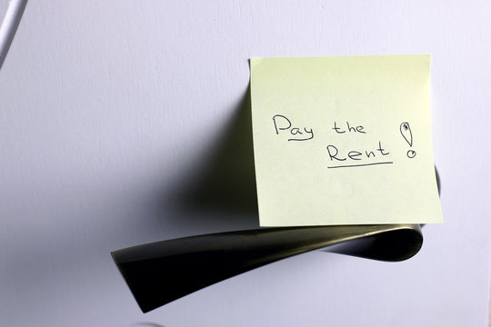 Note By The Door Pay Rent