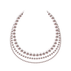 Pearl beads necklace design.