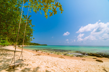 Beautiful paradise tropical beach and sea