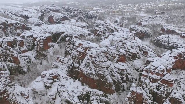 Aerial Shot of Belogradchik Rocks / Bulgaria