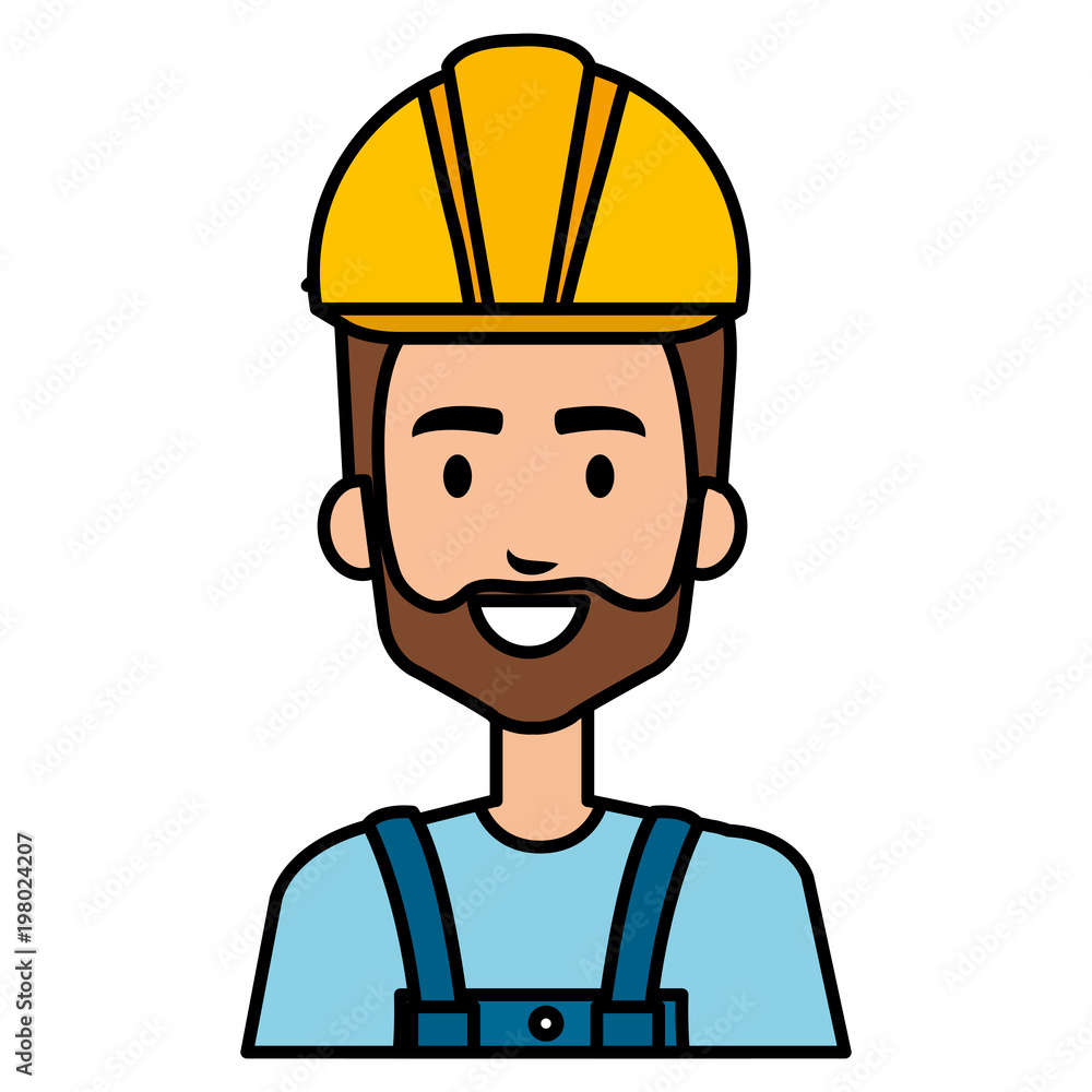 Poster builder constructor with overall avatar character