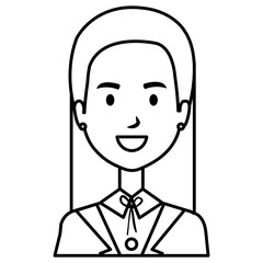 beautiful woman avatar character vector illustration design