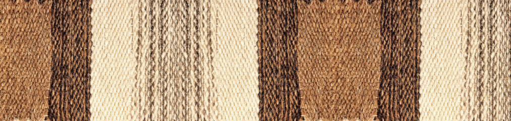 Stripy Camel wool fabric texture pattern as abstract background.