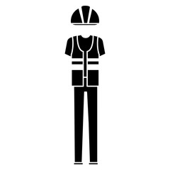 builder clothes accessory icon vector illustration design
